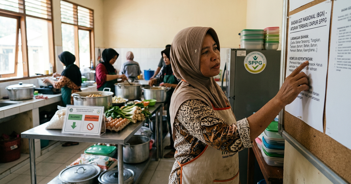 Ilustrasi artikel: Aturan Terbaru BGN: Larangan Ketat di Dapur SPPG