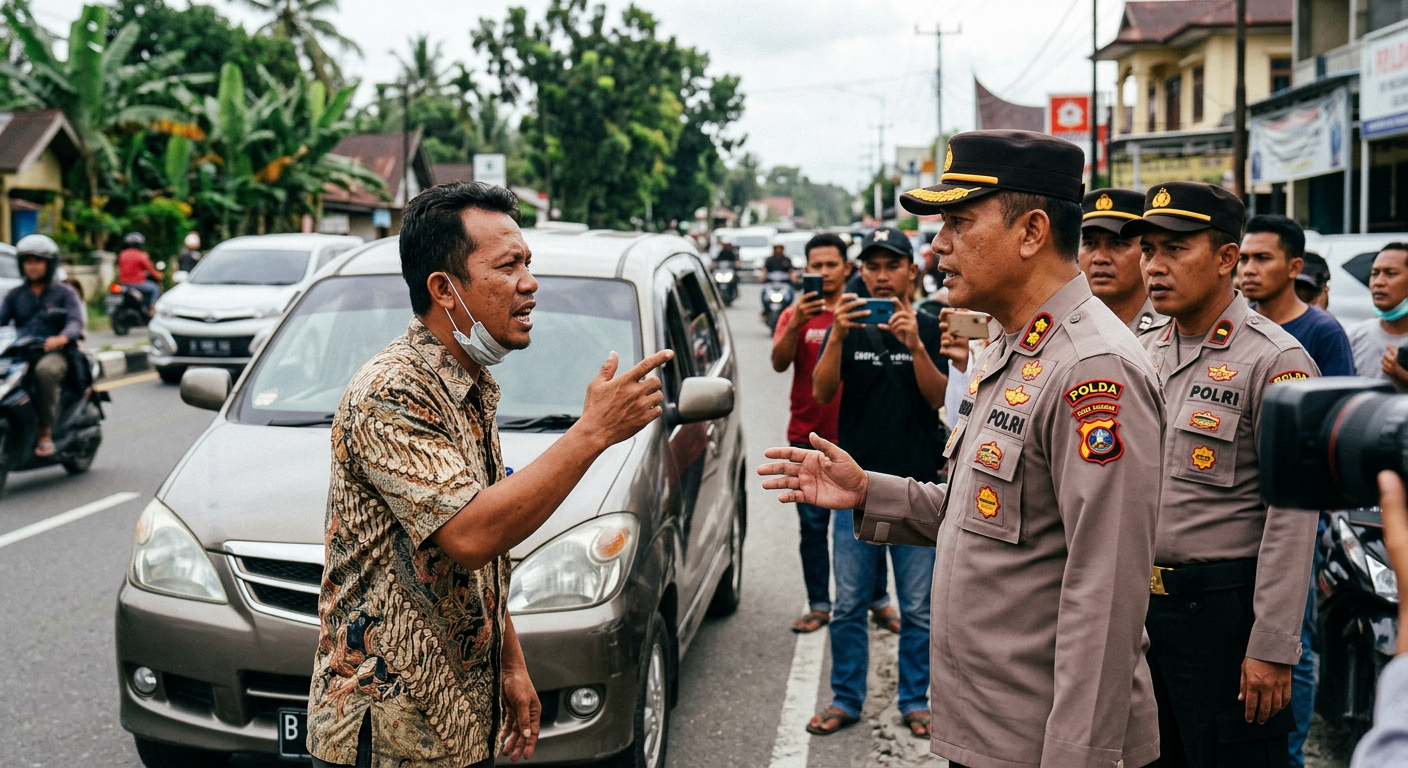 Fakta Video Viral Cekcok Pengemudi di Sumbar
