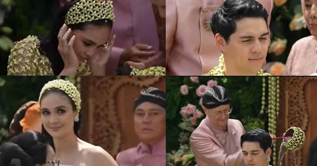 Ilustrasi artikel: prosesi siraman luna maya dan maxime di bali
