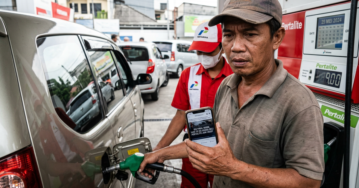 Ilustrasi artikel: Fakta Isu Viral Mobil 1400 CC Dilarang Beli Pertalite