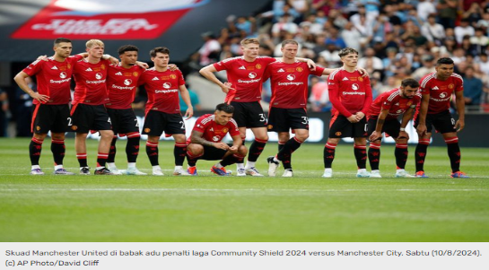 Ilustrasi artikel: Hasil Community Shield 2024 Manchester United vs Manchester City: Skor 1-1 (Pen. 6-7)