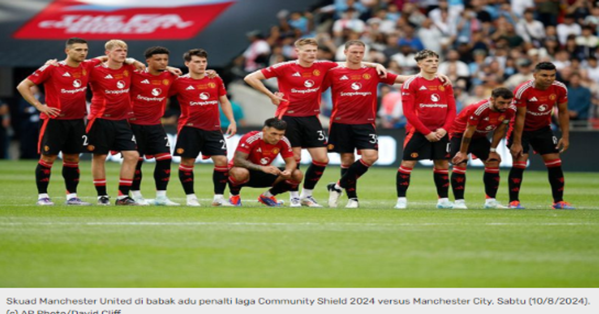 Ilustrasi artikel: Hasil Community Shield 2024 Manchester United vs Manchester City: Skor 1-1 (Pen. 6-7)