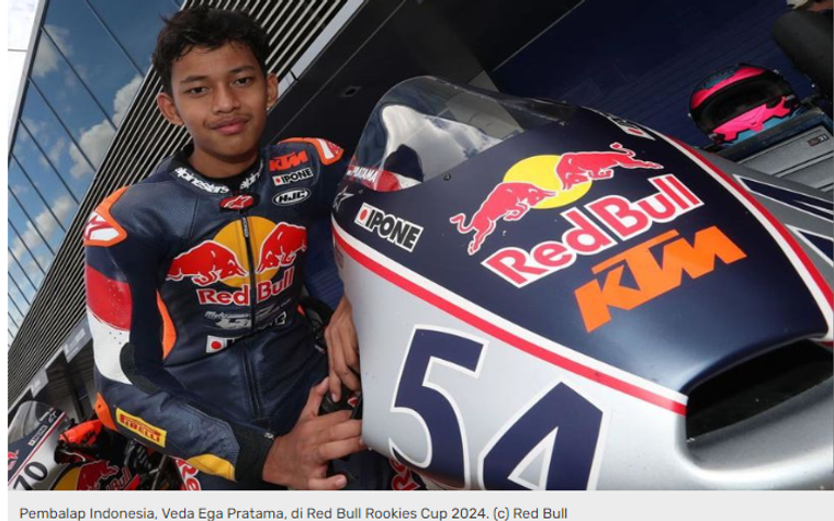 Veda Ega Pratama Raih Podium Perdana di Red Bull Rookies Cup Austria 2024, Hadiah Ultah untuk Indonesia