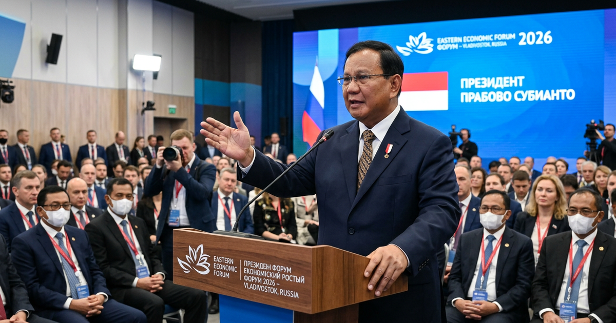 Ilustrasi artikel: Presiden Prabowo Tegaskan Komitmen Politik Luar Negeri di Forum Rusia 2026