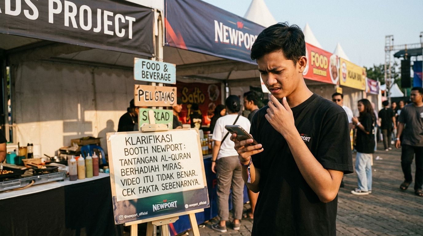 Klarifikasi Booth Newport yang Viral dan Challenge Al-Quran