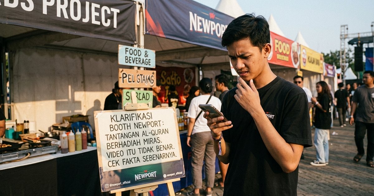 Ilustrasi artikel: Klarifikasi Booth Newport yang Viral dan Challenge Al-Quran