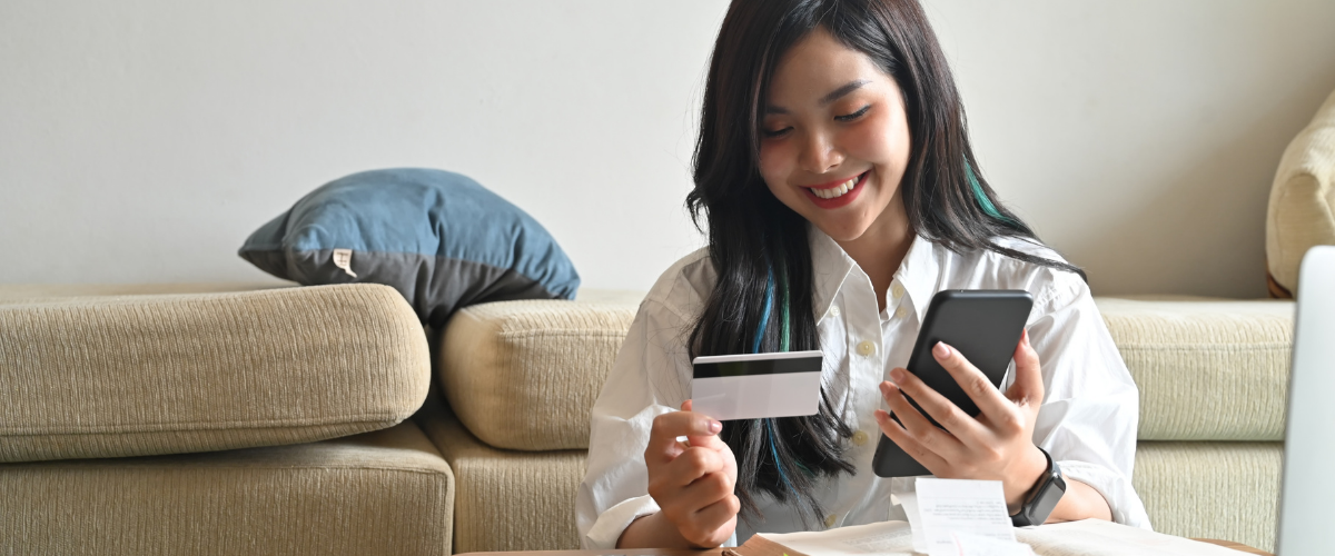 A Patient Paying Her Bill Online