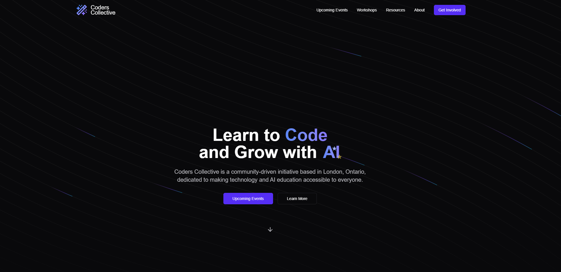 Coders Collective Hero Landing