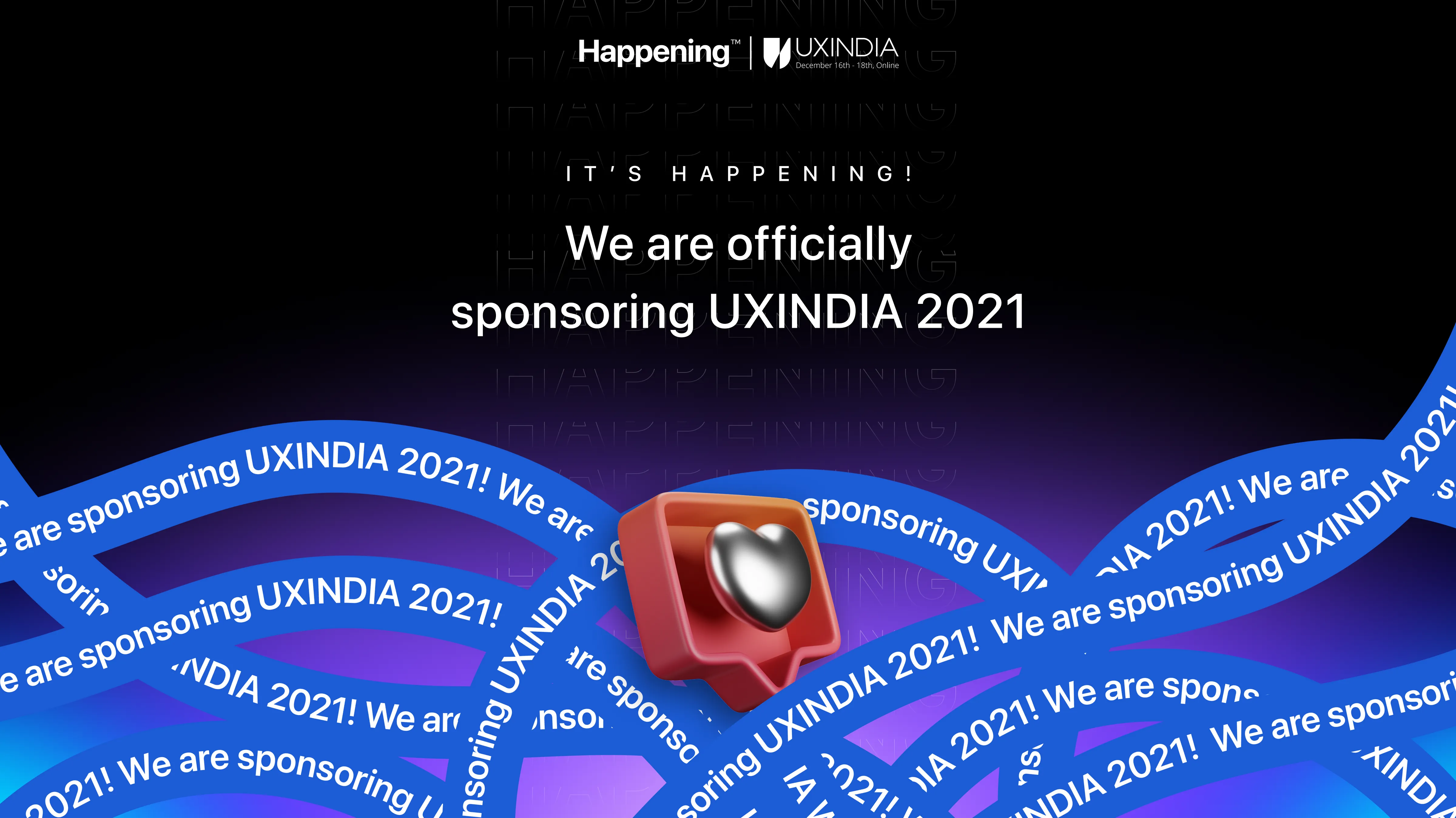 Happening sponsors UX India 2021