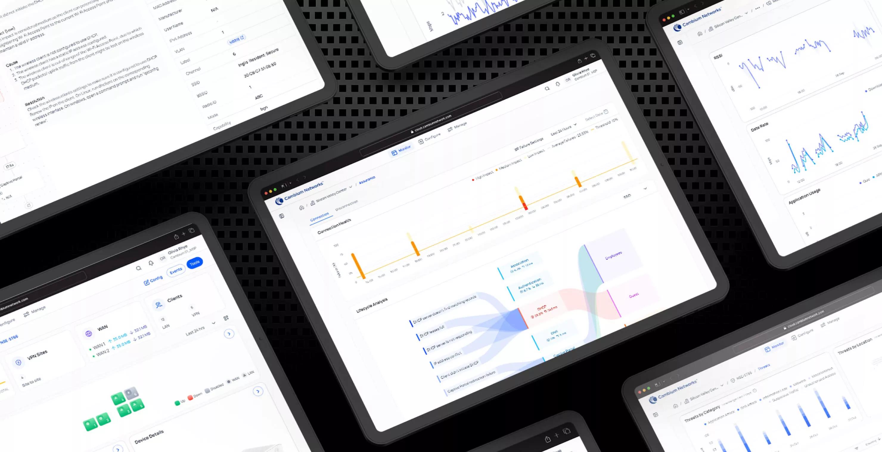 Image of cnMaestro's dashboard mockup