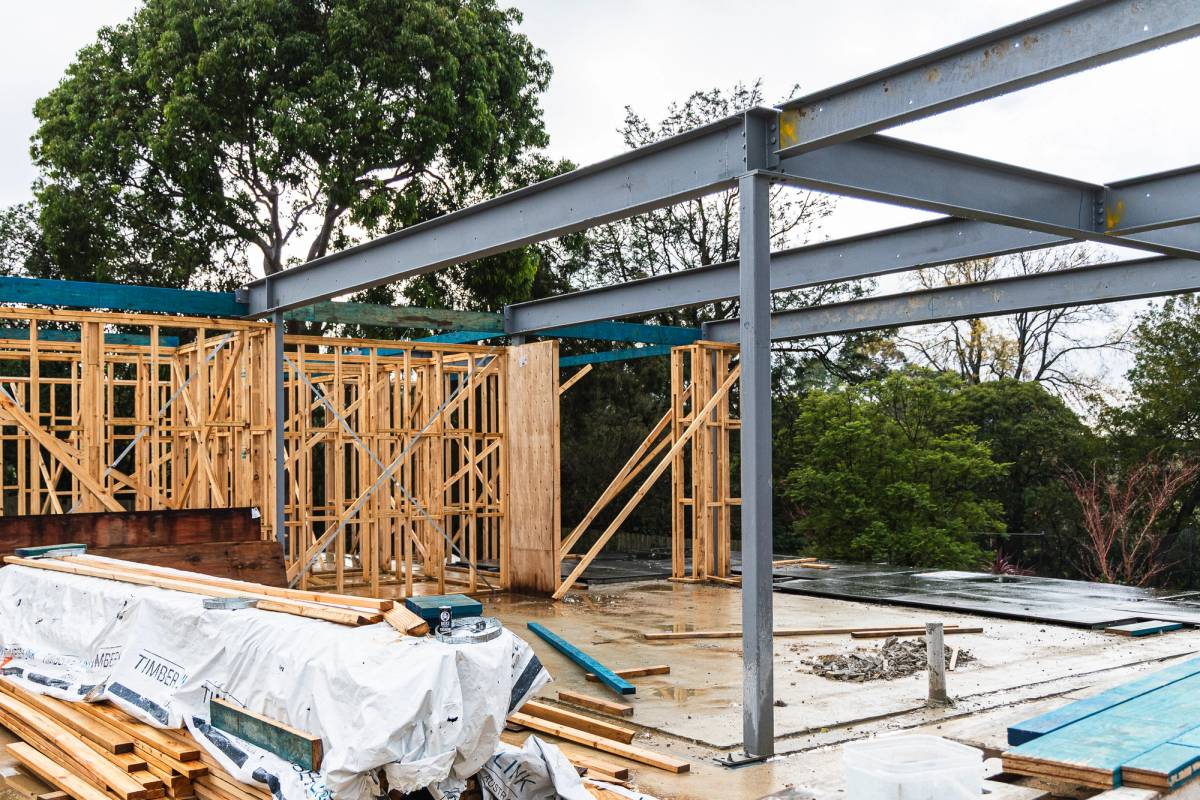 Completed Steel Frame