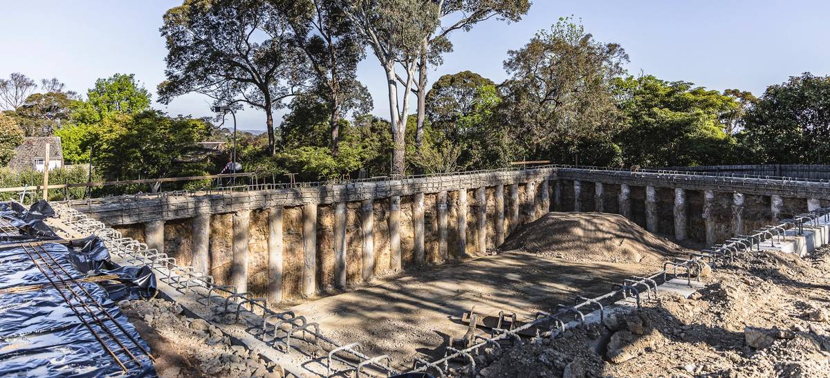 Basement excavation