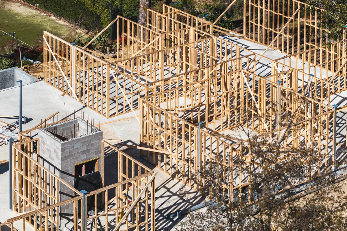 Drone view of frame