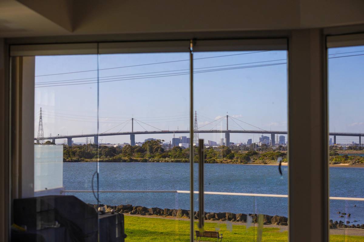 ON SITE - Views of the bay + West Gate Bridge