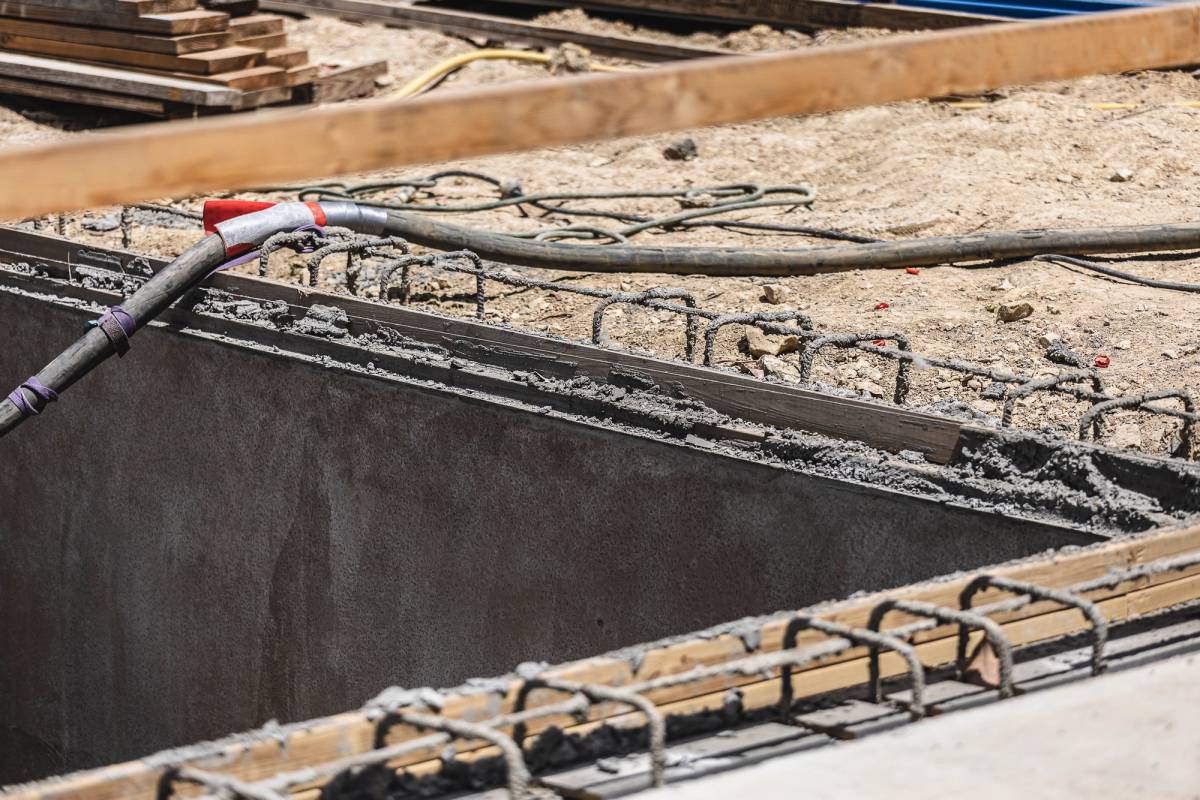 Basement shotcrete walls