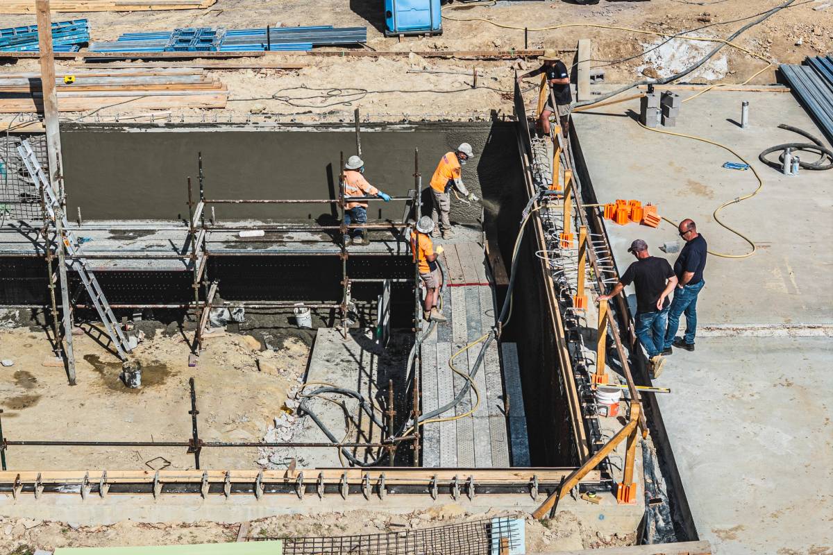 Basement shotcrete