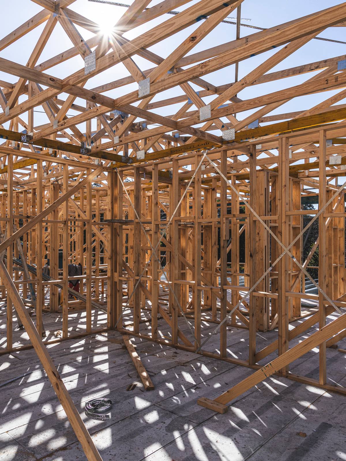 Roof Trusses Installed