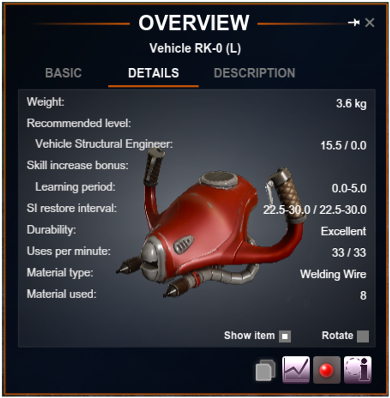 Entropia Universe Vehicle RK-0