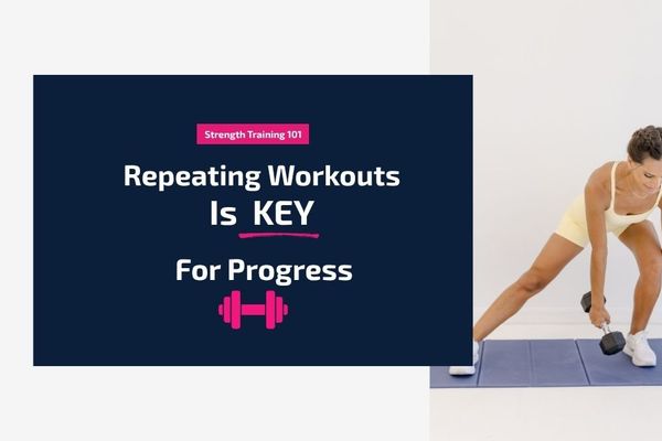 Strength training repetition for progressive overload