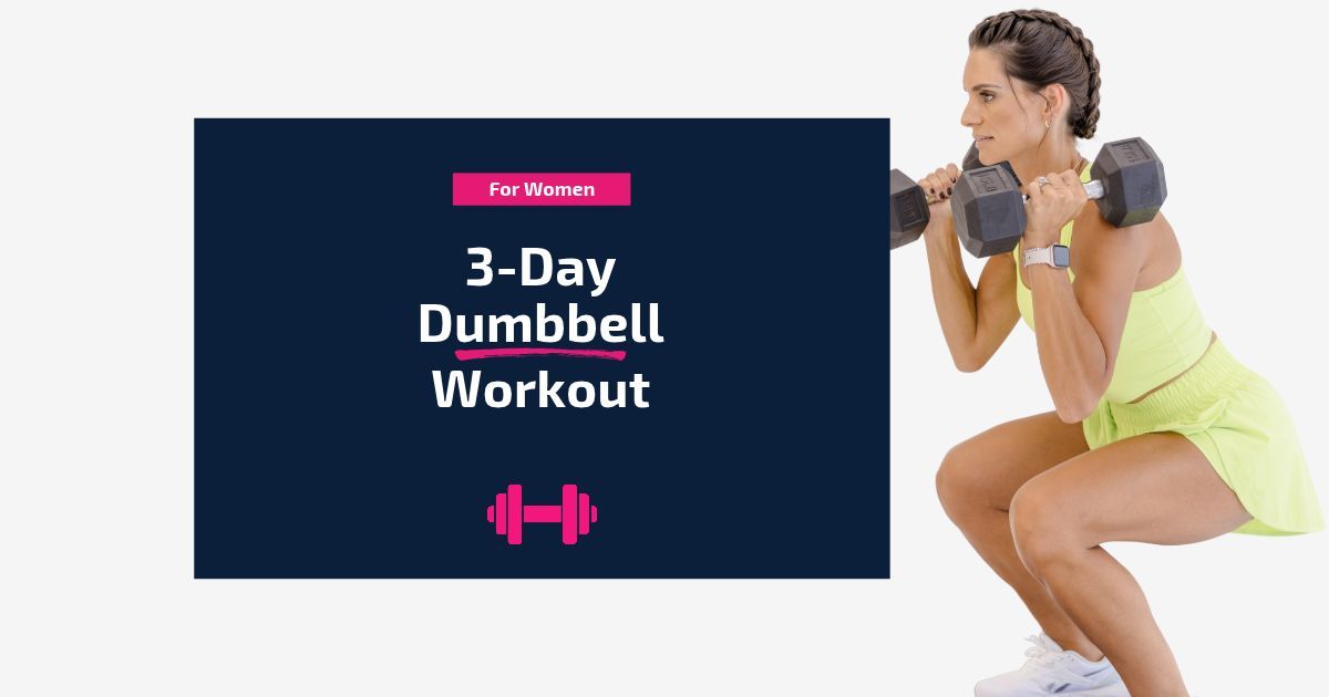 Dumbbell only 3-day workout plan