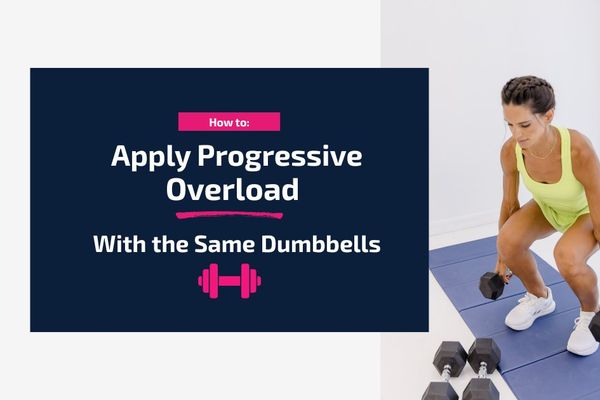 applying progressive overload with the same dumbbells