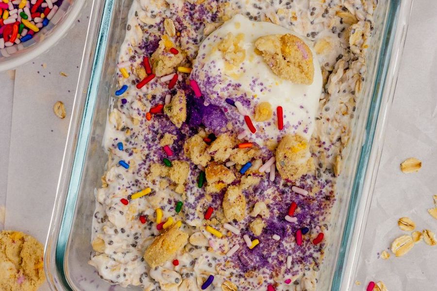 High-Protein Sugar Cookie Overnight Oats