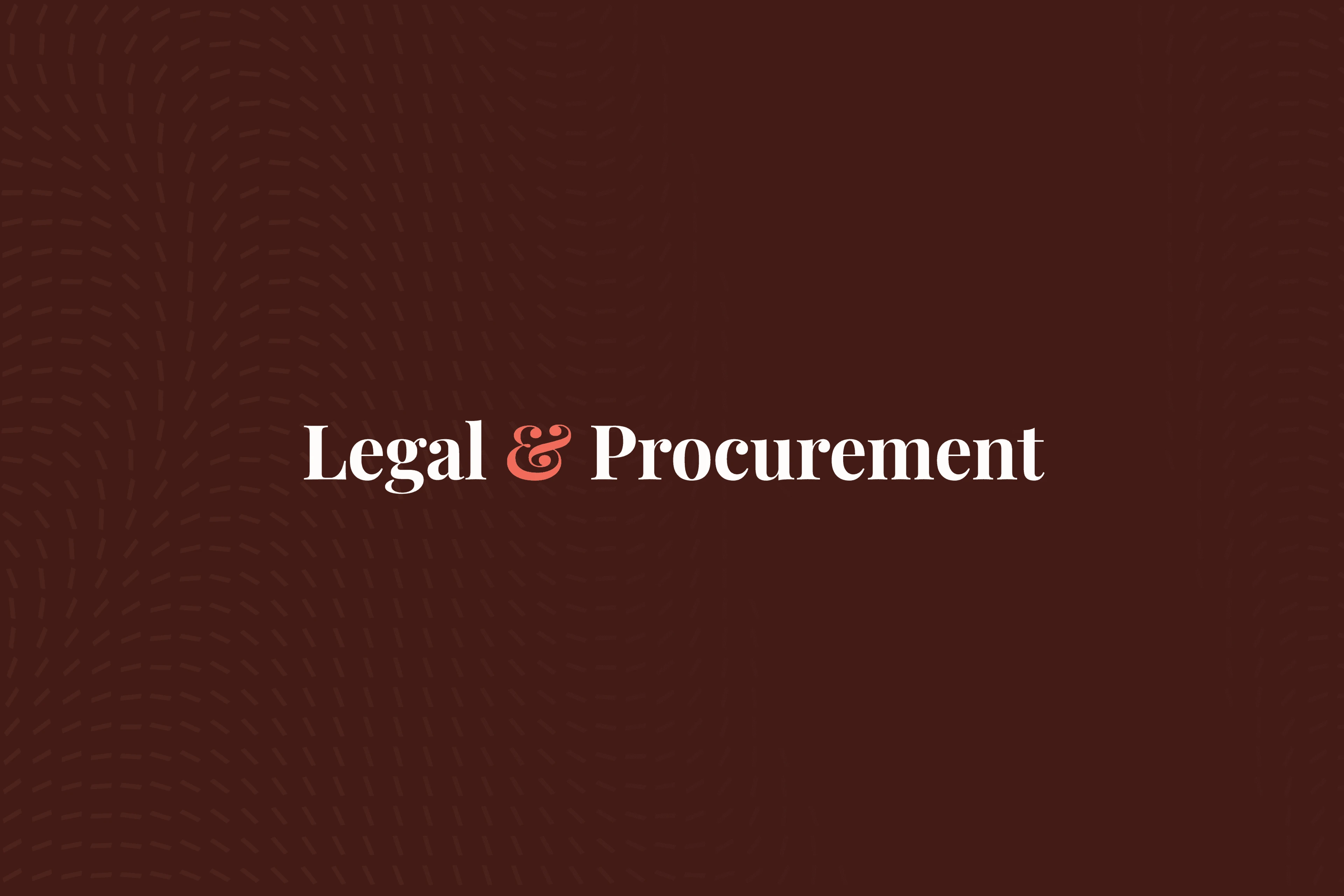 Legal & Procurement