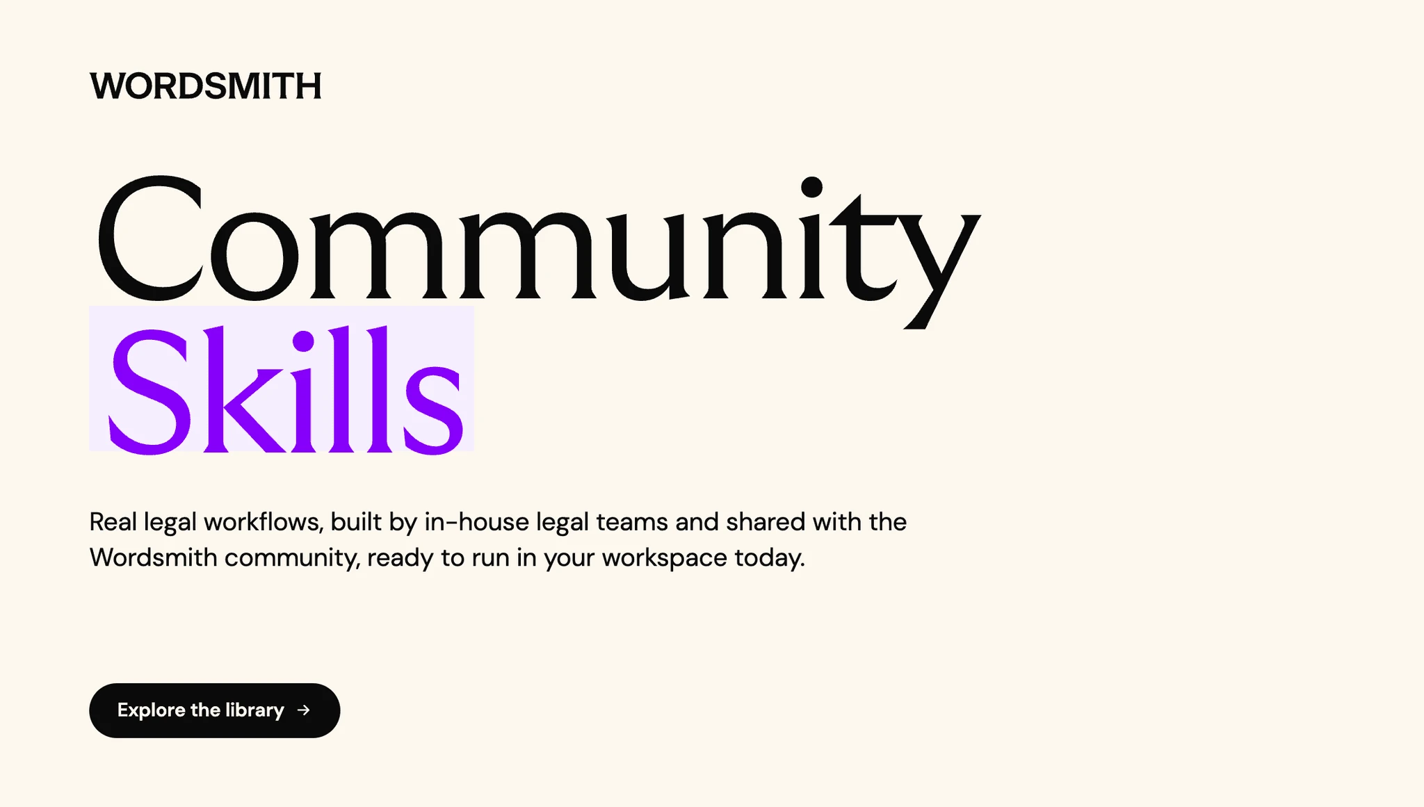 Announcing Wordsmith Community Skills