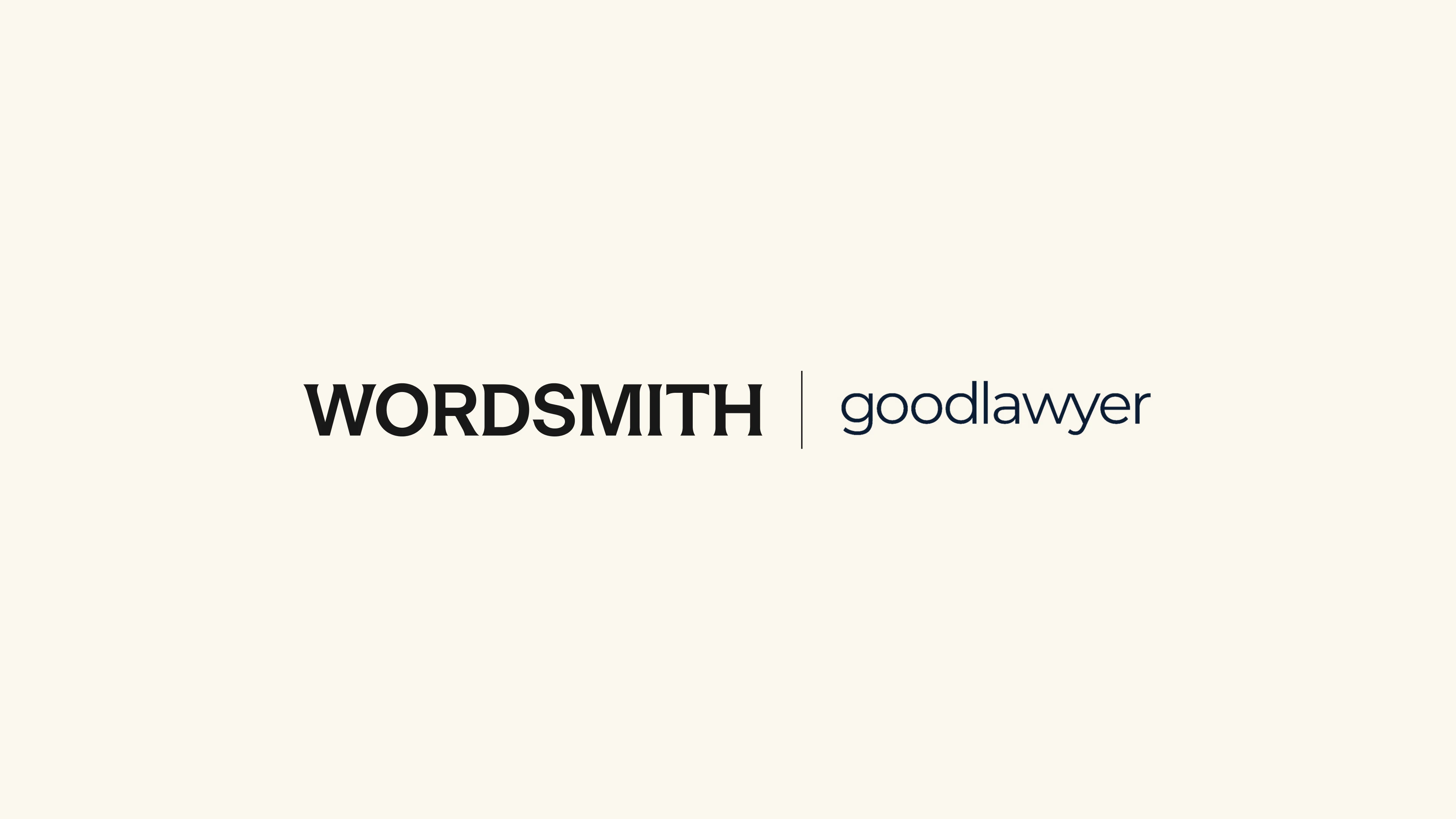 Wordsmith and goodlawyer partnership graphic