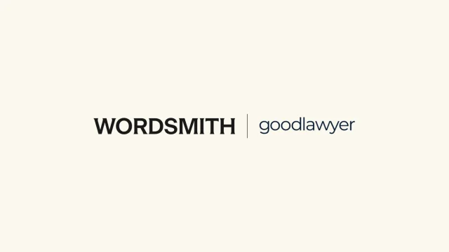 Wordsmith and goodlawyer partnership graphic