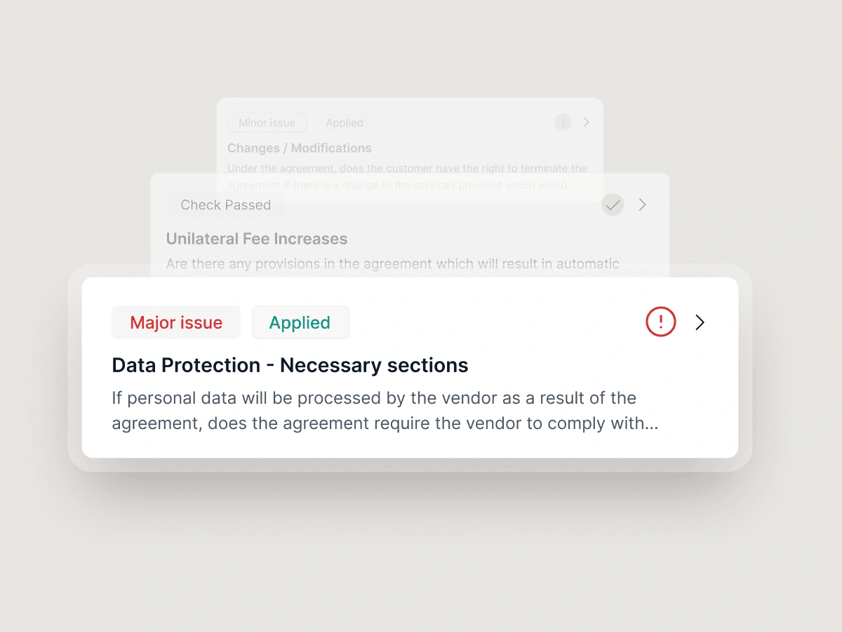 Contract risk analysis in Wordsmith
