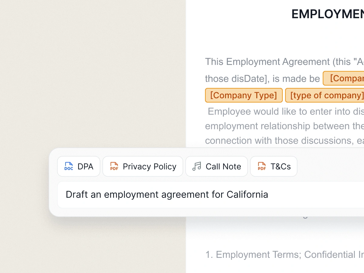 Employment blueprints