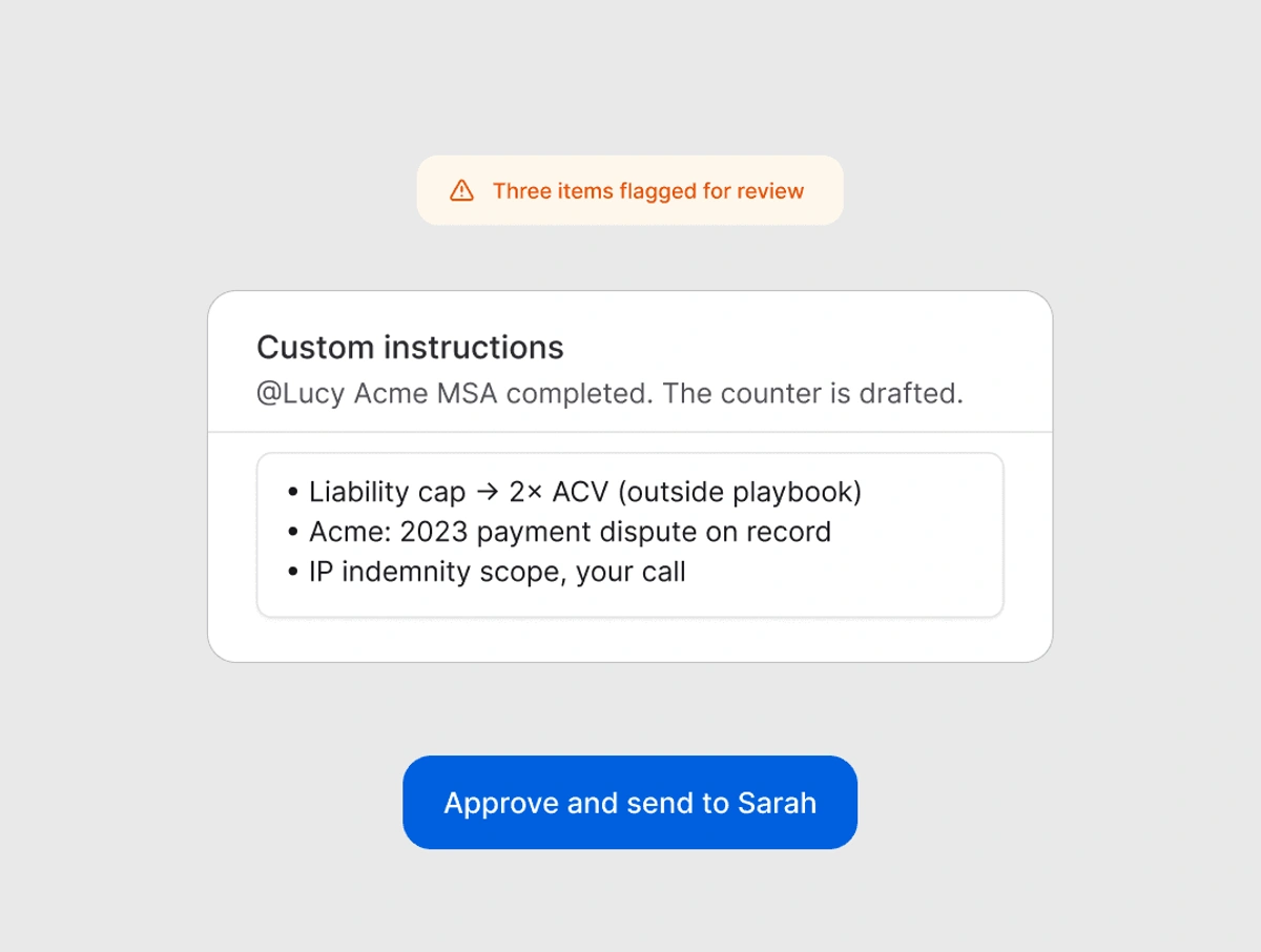 Keep your legal team in the loop