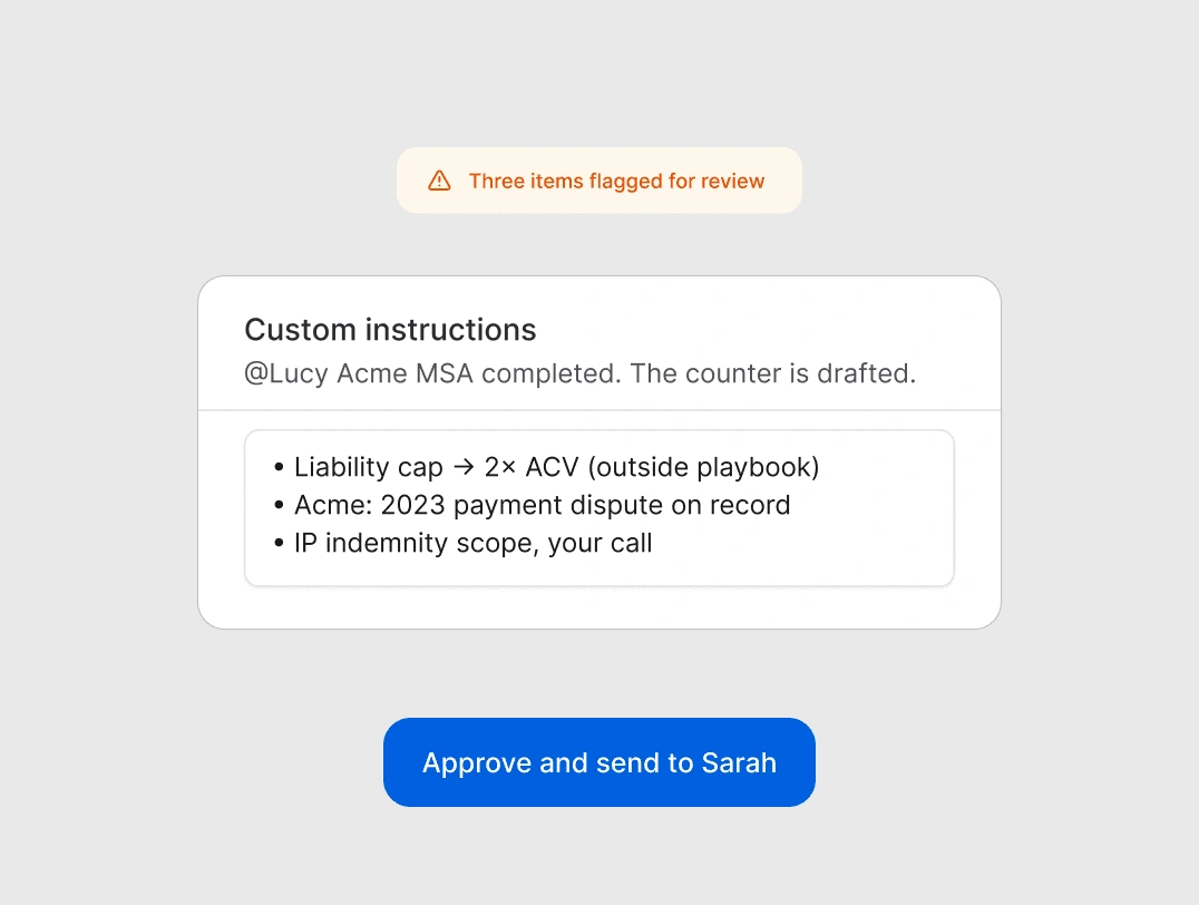 Keep your legal team in the loop