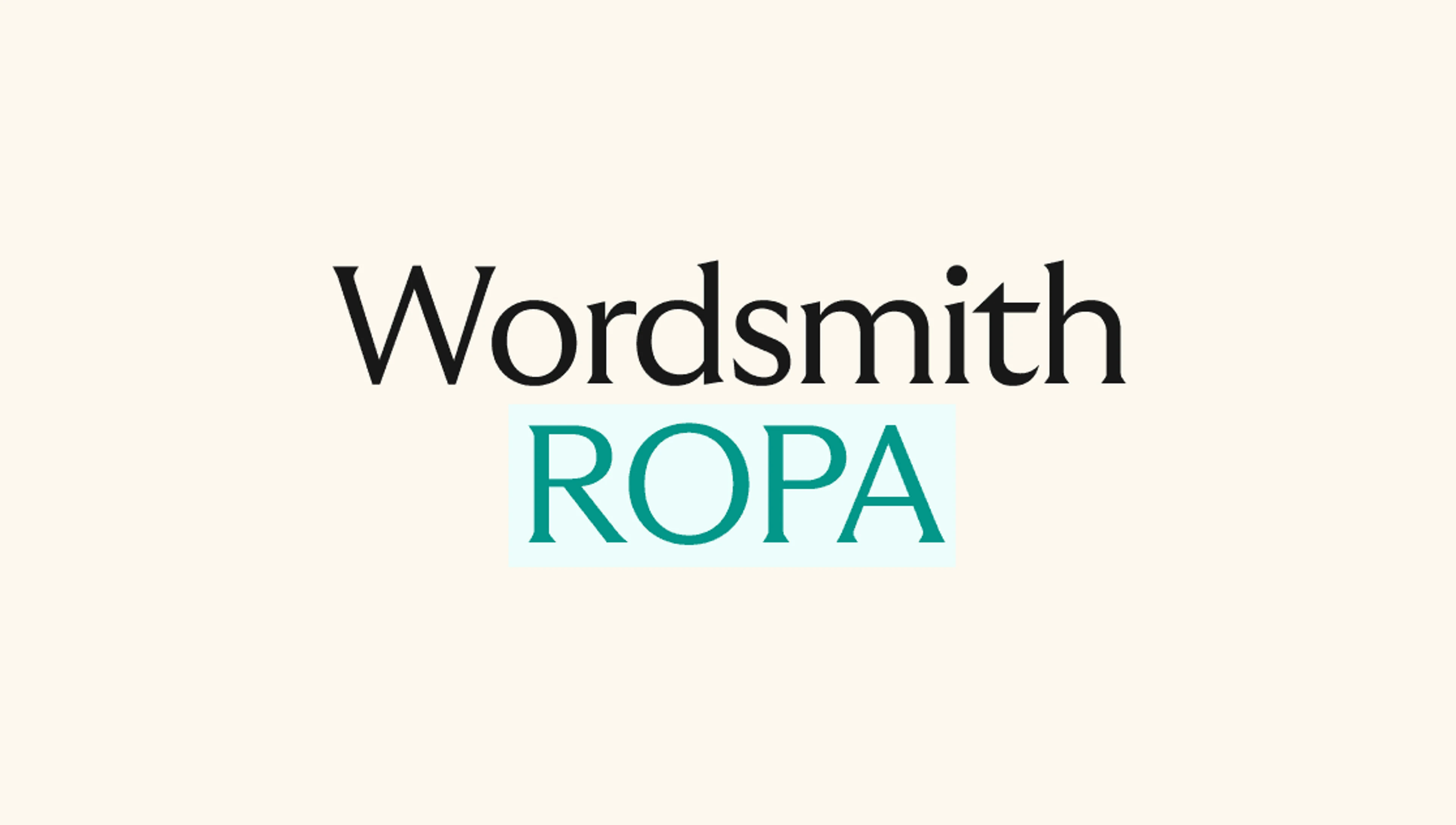 Introducing the new ROPA Report in Wordsmith