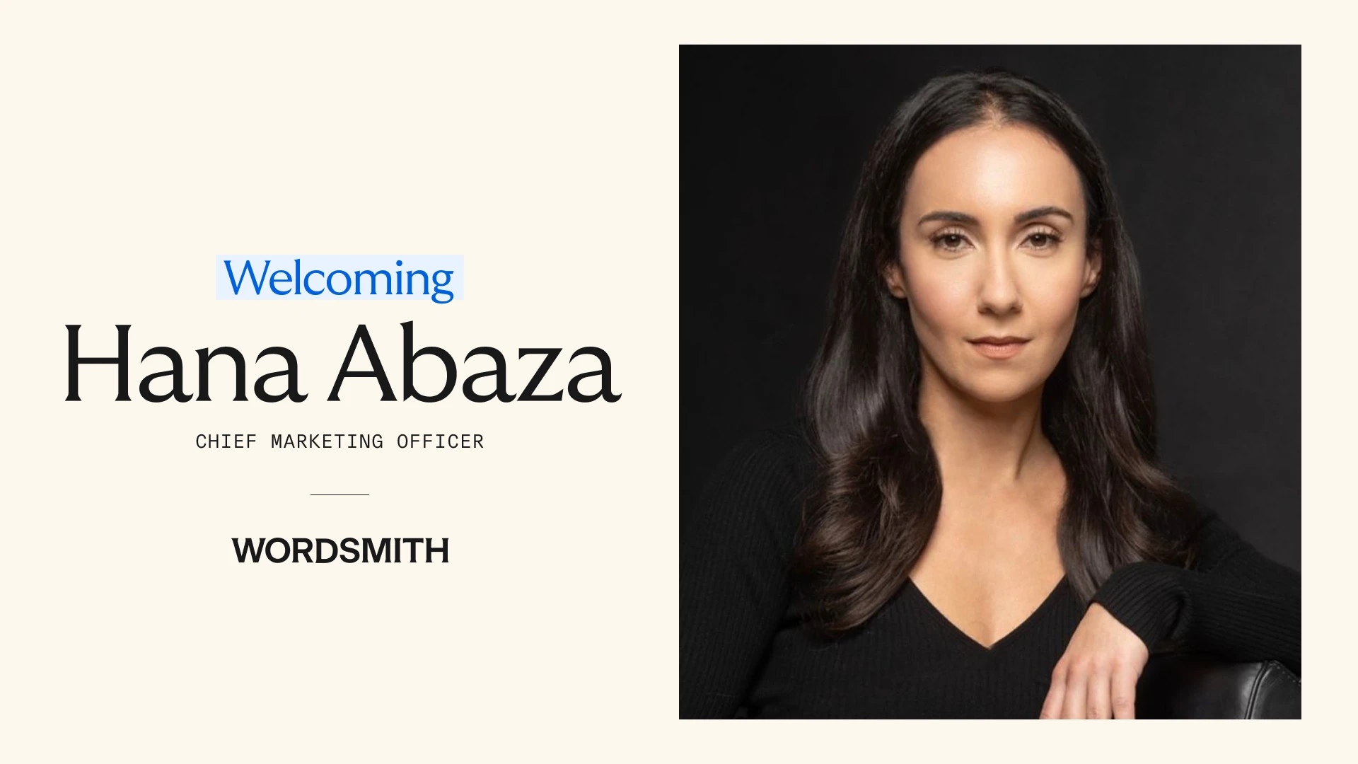 Wordsmith appoints Hana Abaza as Chief Marketing Officer