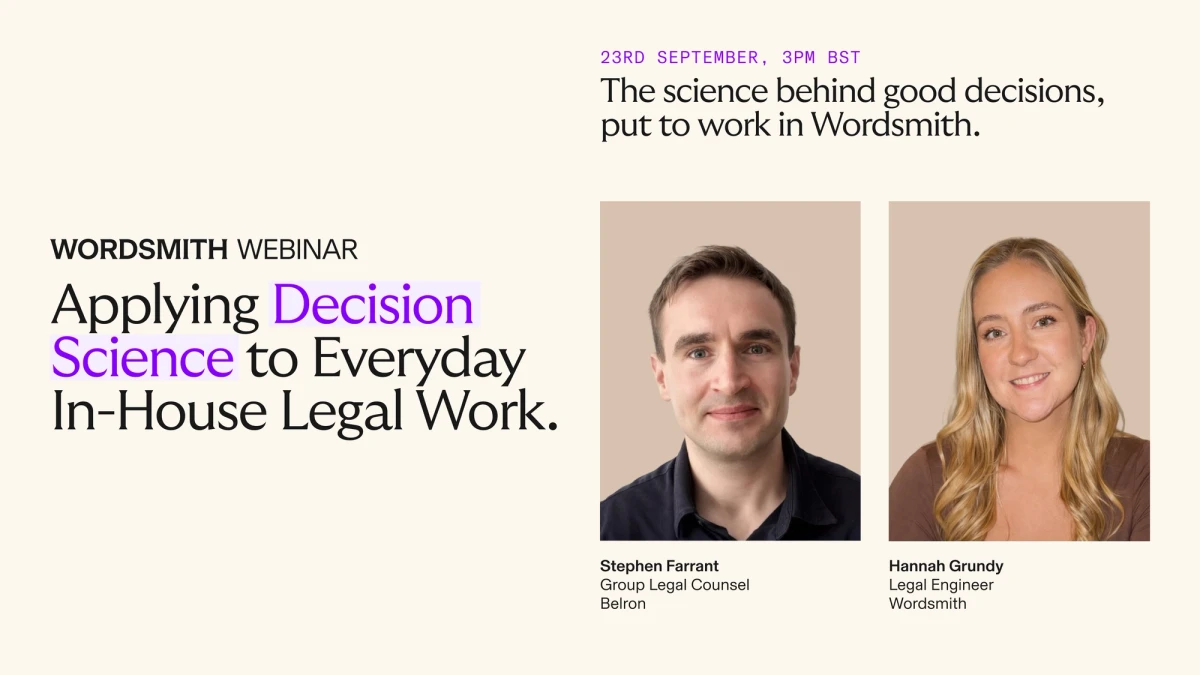 Applying Decision Science to Everyday In-House Legal Work