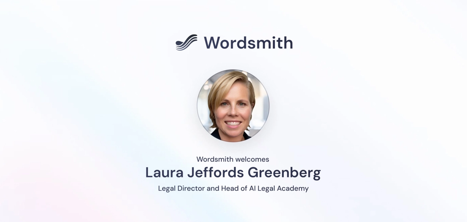 Wordsmith AI appoints Legal Director and Head of AI Legal Academy, Laura Jeffords Greenberg