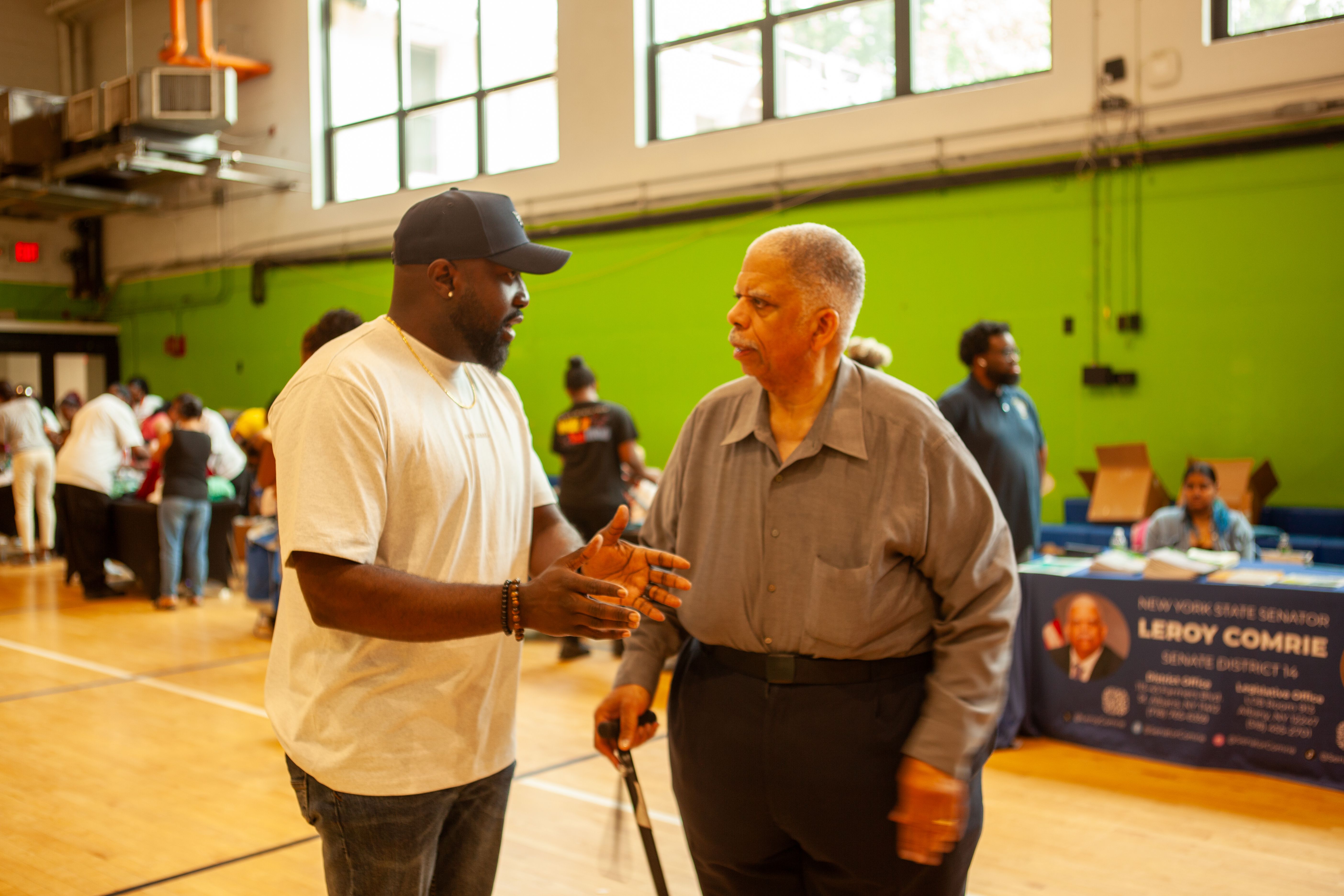 A moment from the Queens Community Closets Launch & Resource Fair