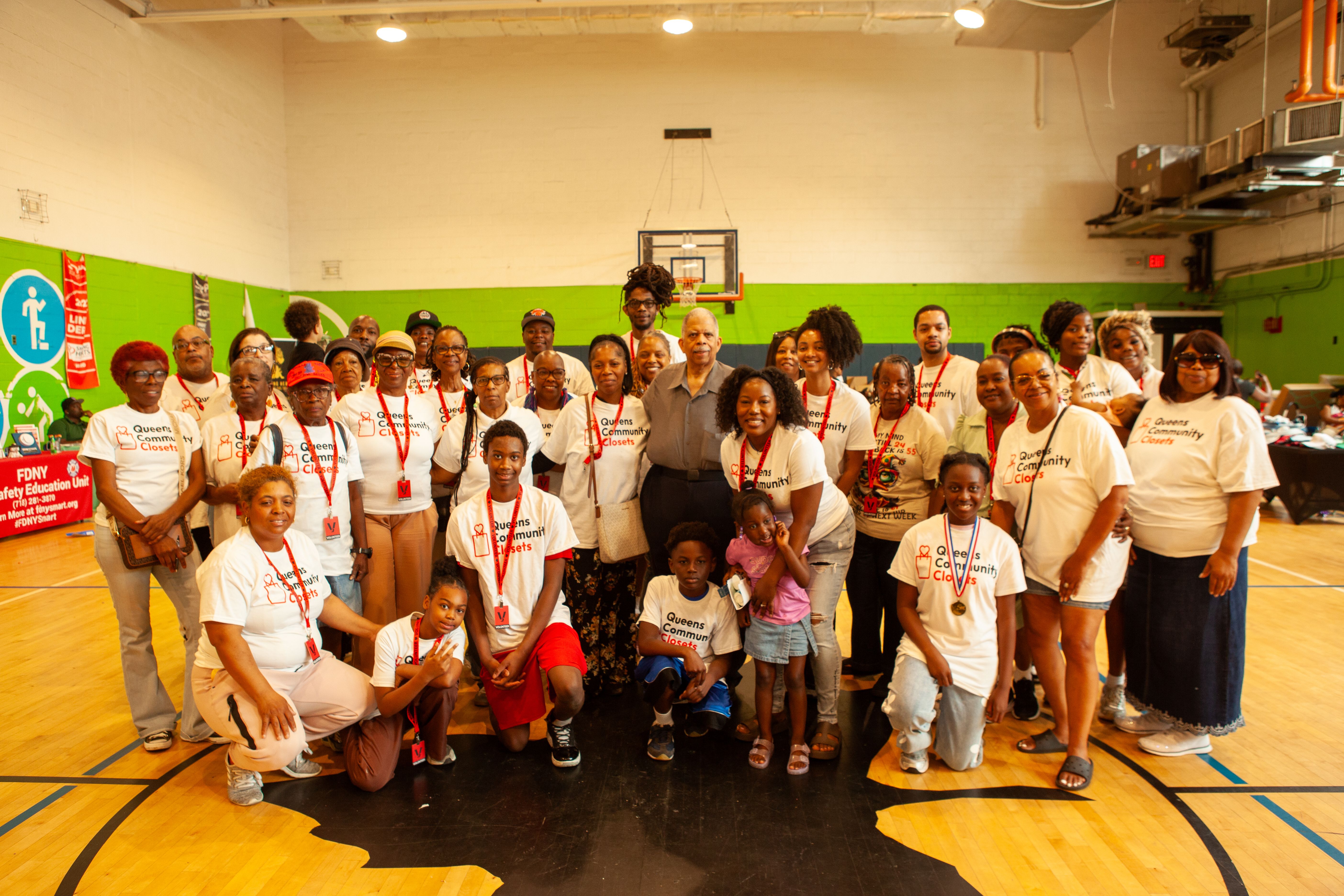 A moment from the Queens Community Closets Launch & Resource Fair
