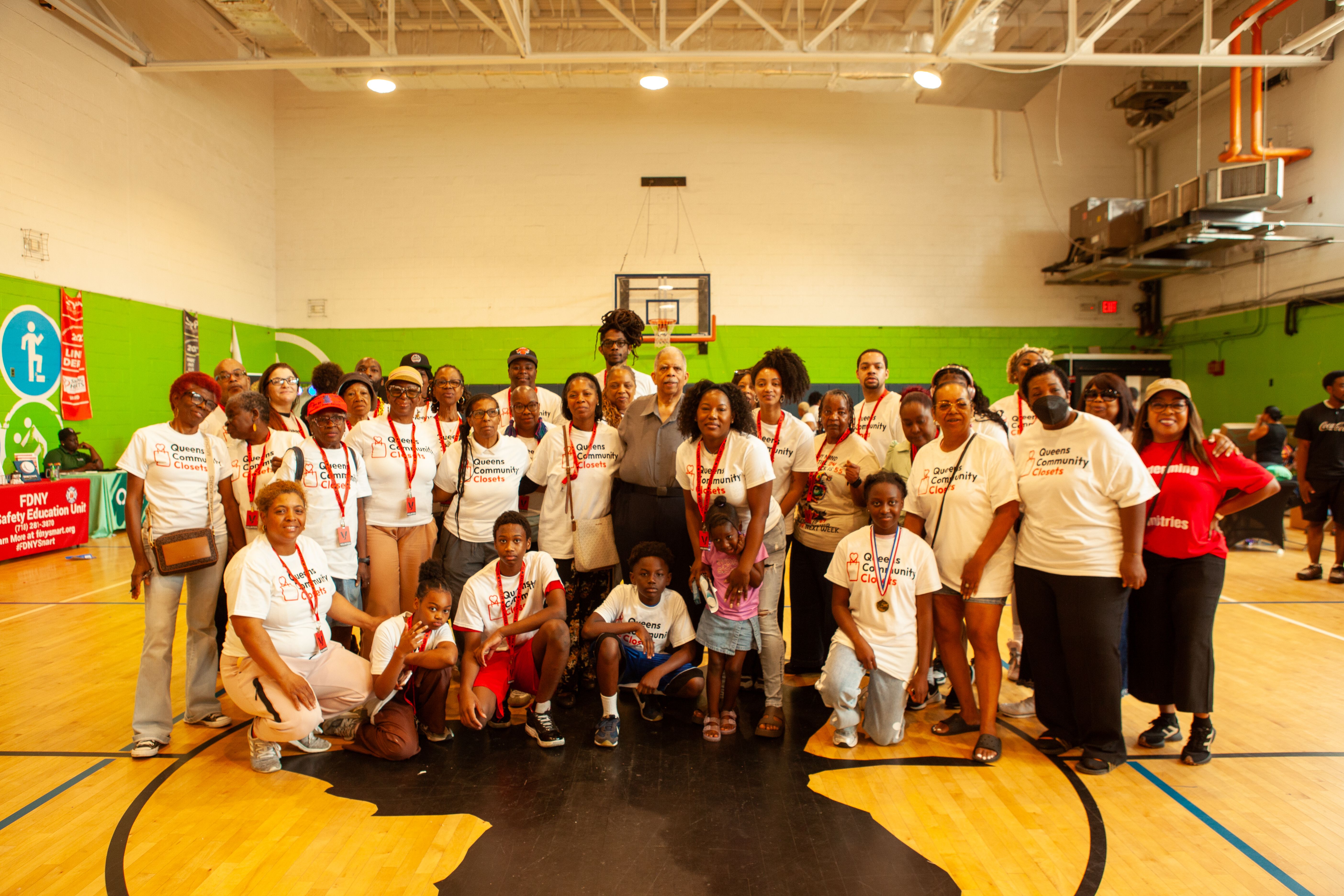 A moment from the Queens Community Closets Launch & Resource Fair