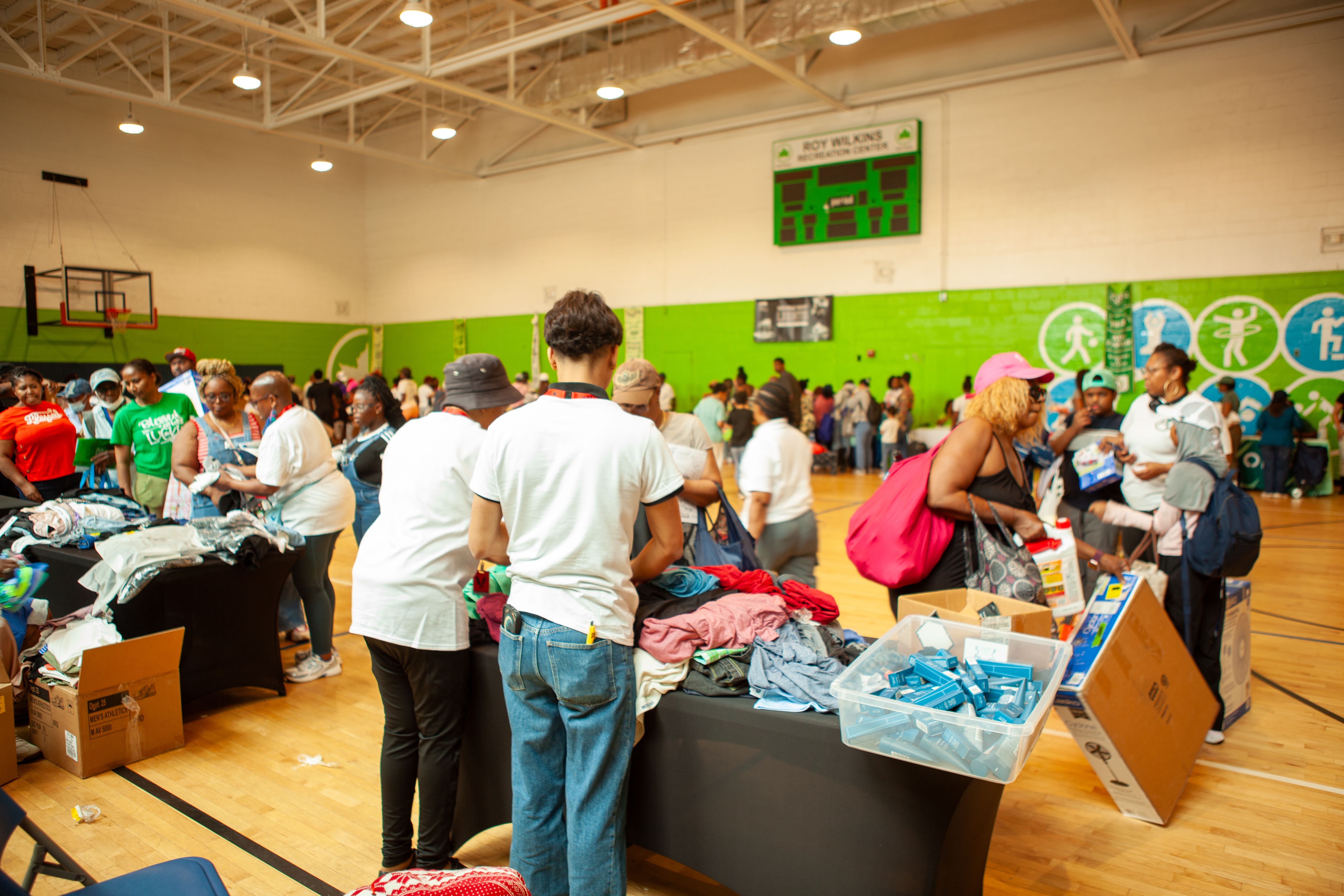 A moment from the Queens Community Closets Launch & Resource Fair