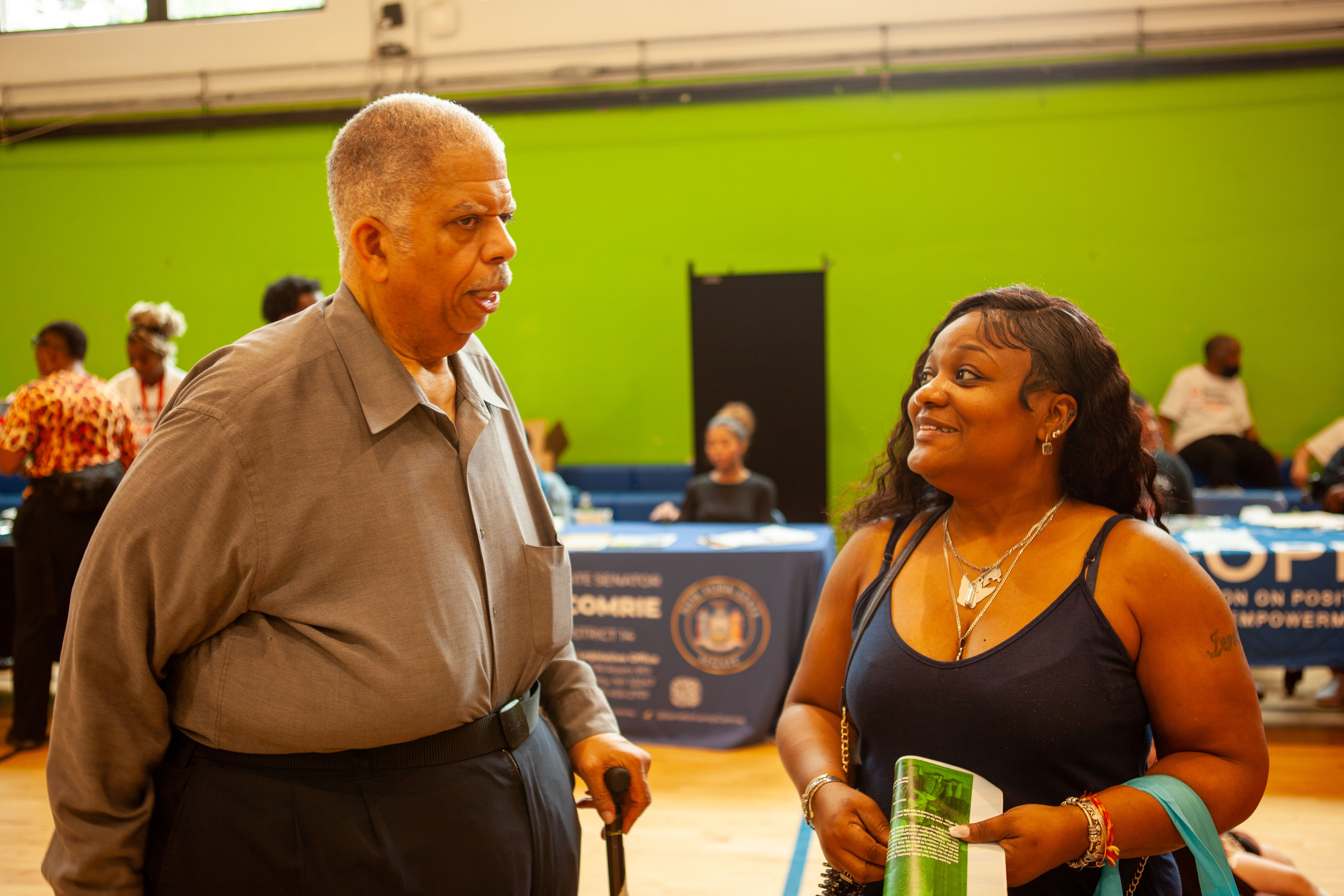 A moment from the Queens Community Closets Launch & Resource Fair