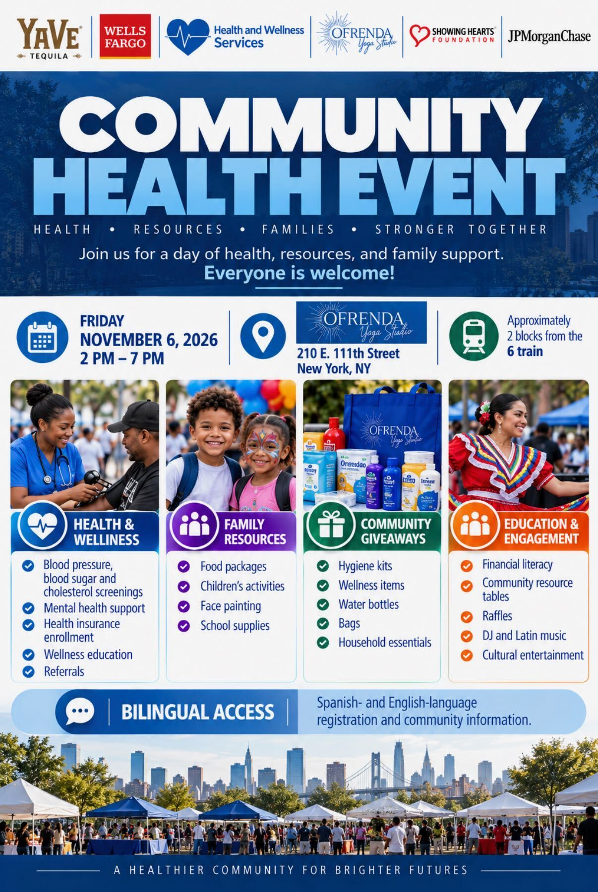 Community Health Event flyer