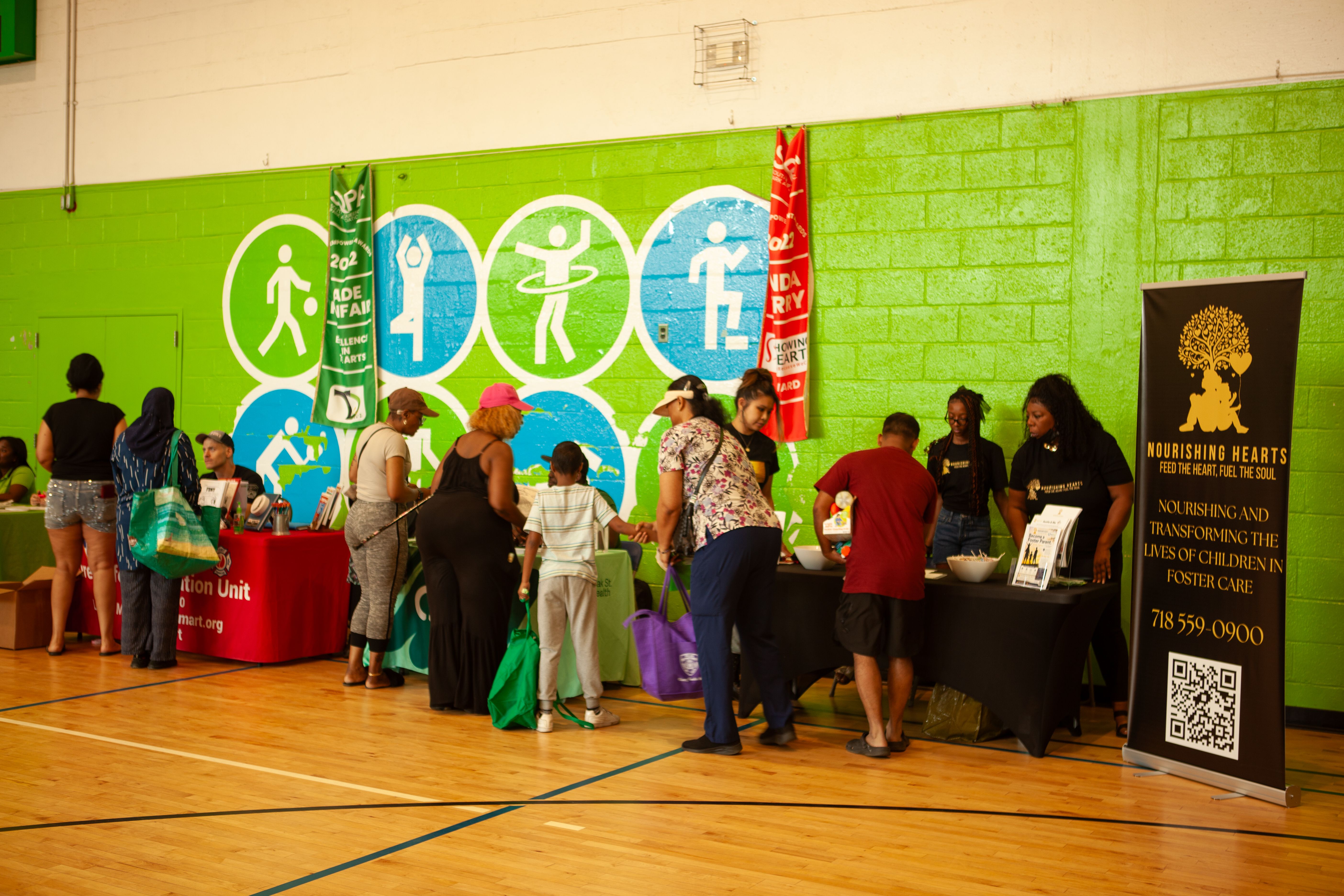 A moment from the Queens Community Closets Launch & Resource Fair
