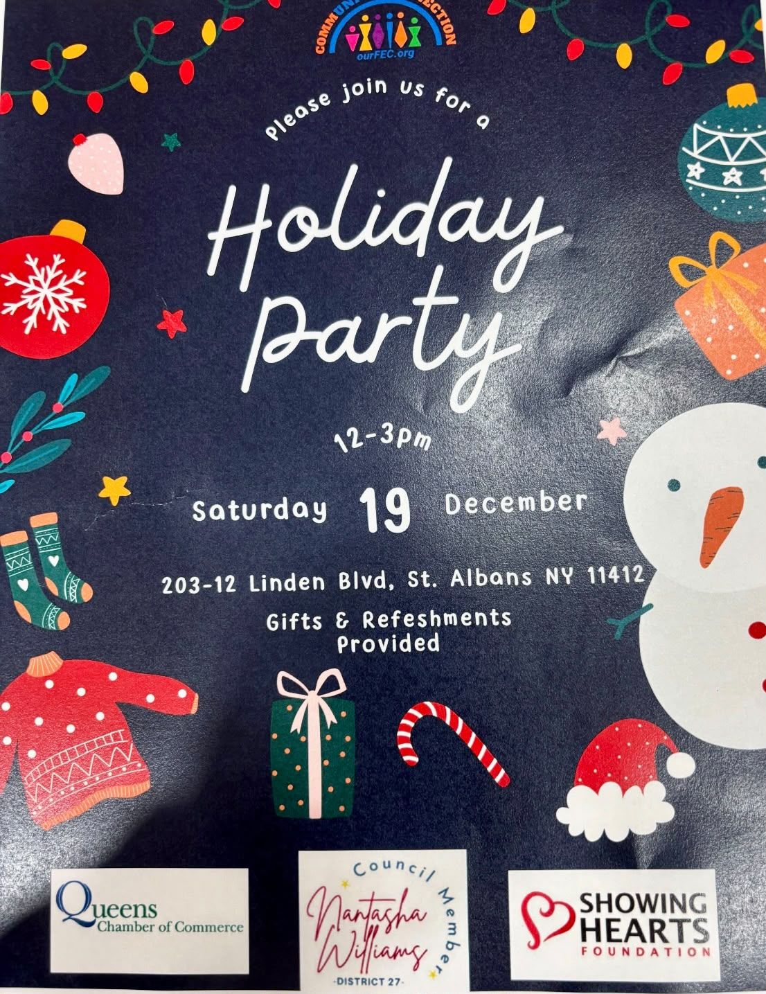 Holiday Party flyer