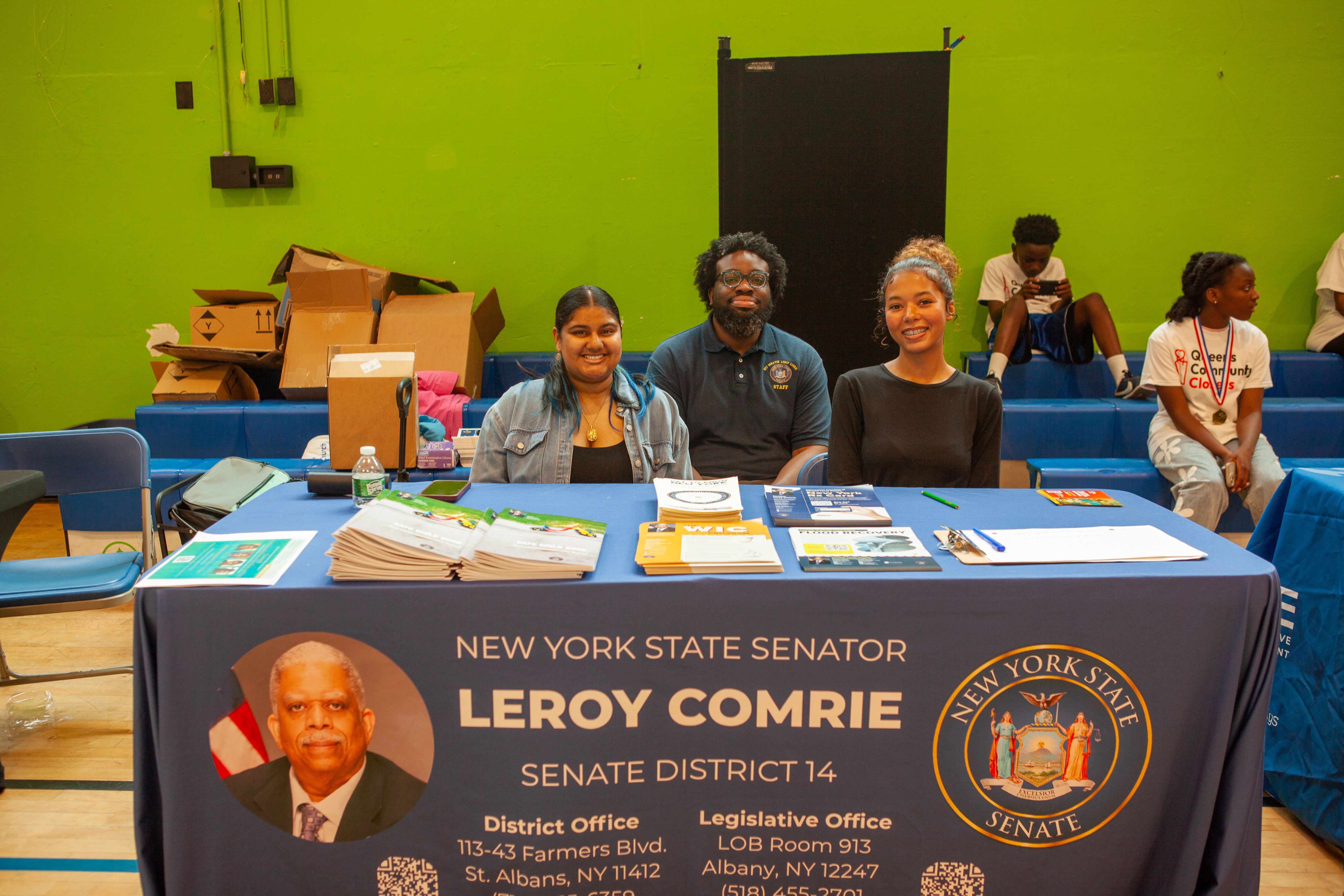 A moment from the Queens Community Closets Launch & Resource Fair