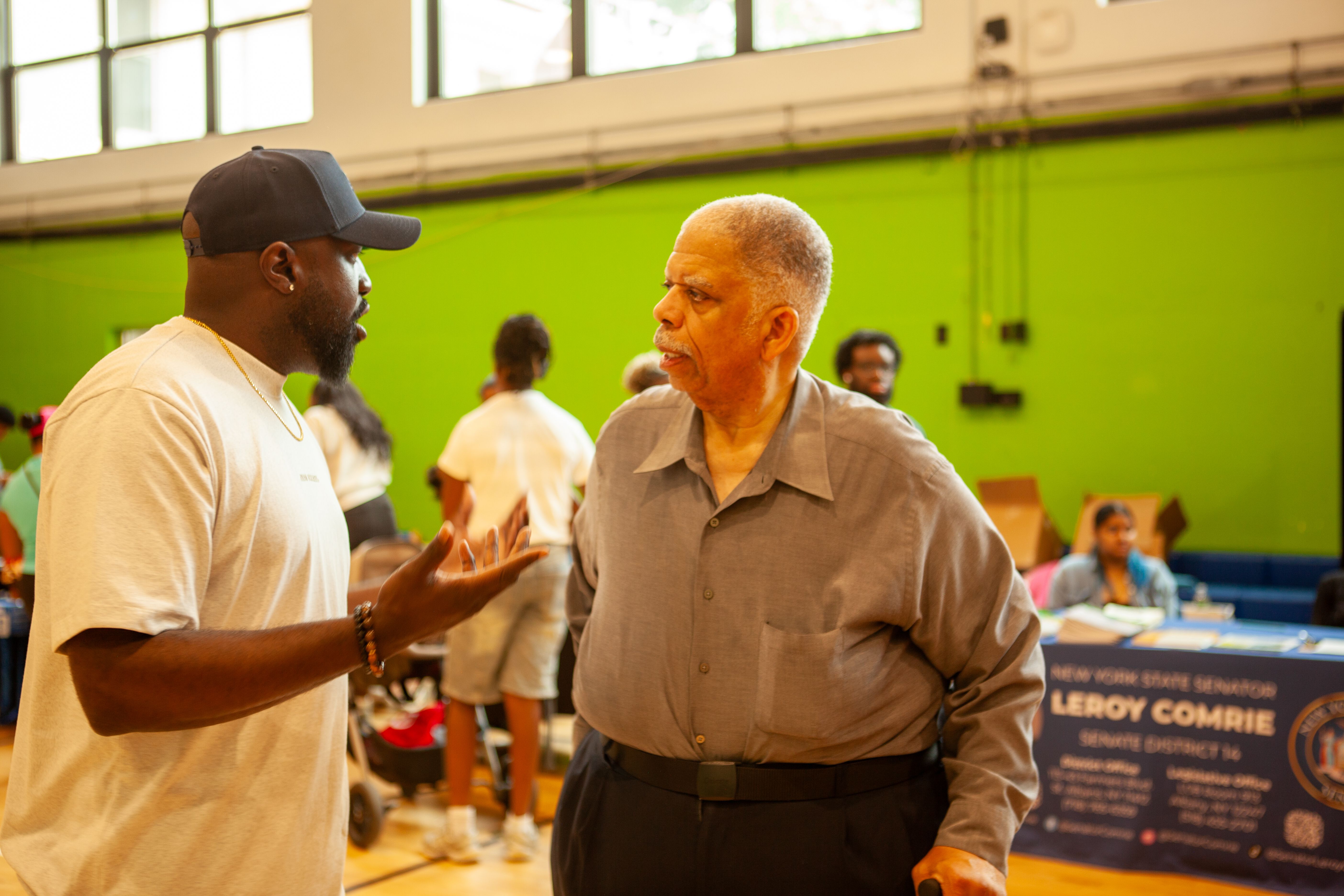 A moment from the Queens Community Closets Launch & Resource Fair