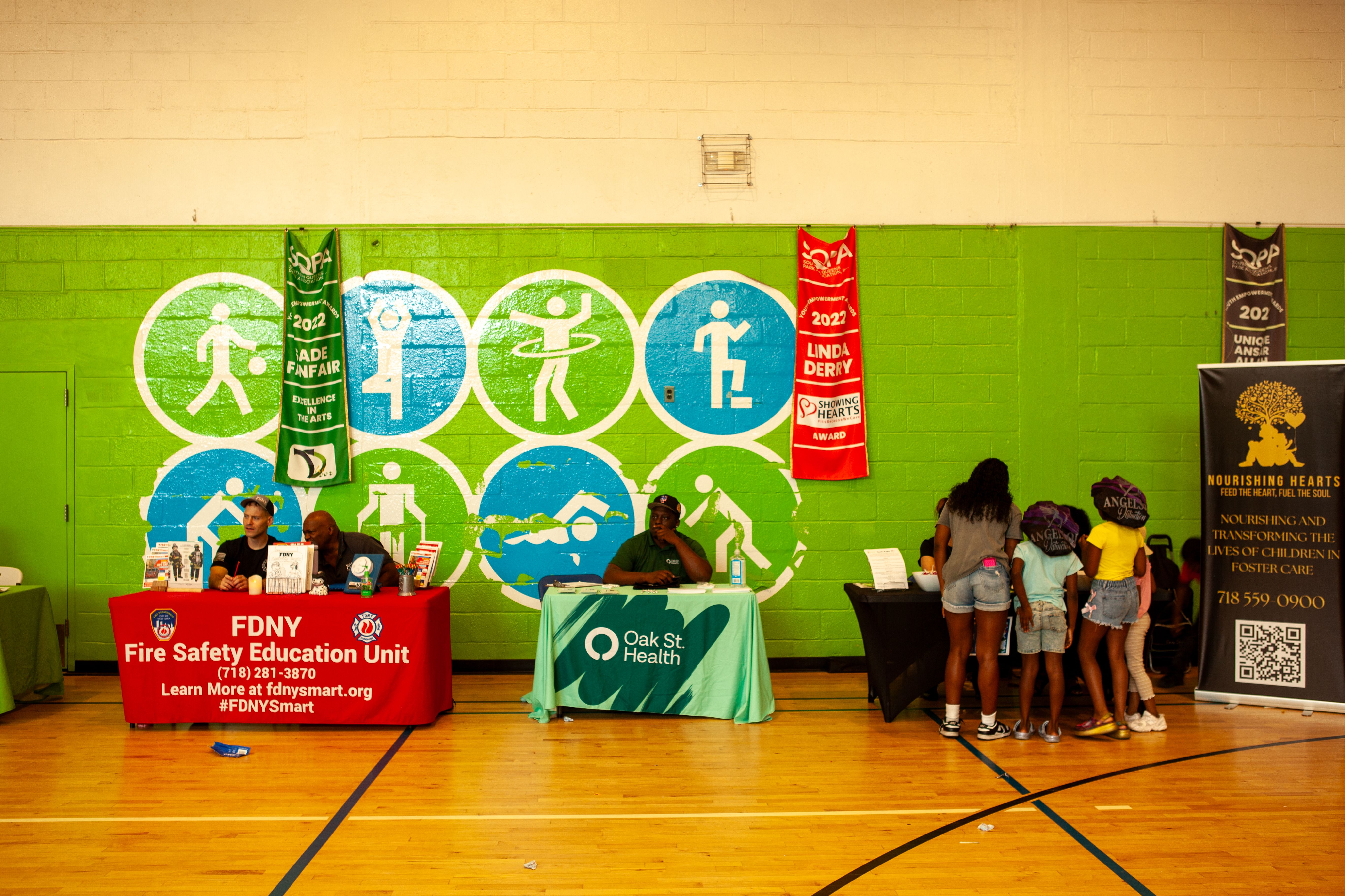 A moment from the Queens Community Closets Launch & Resource Fair