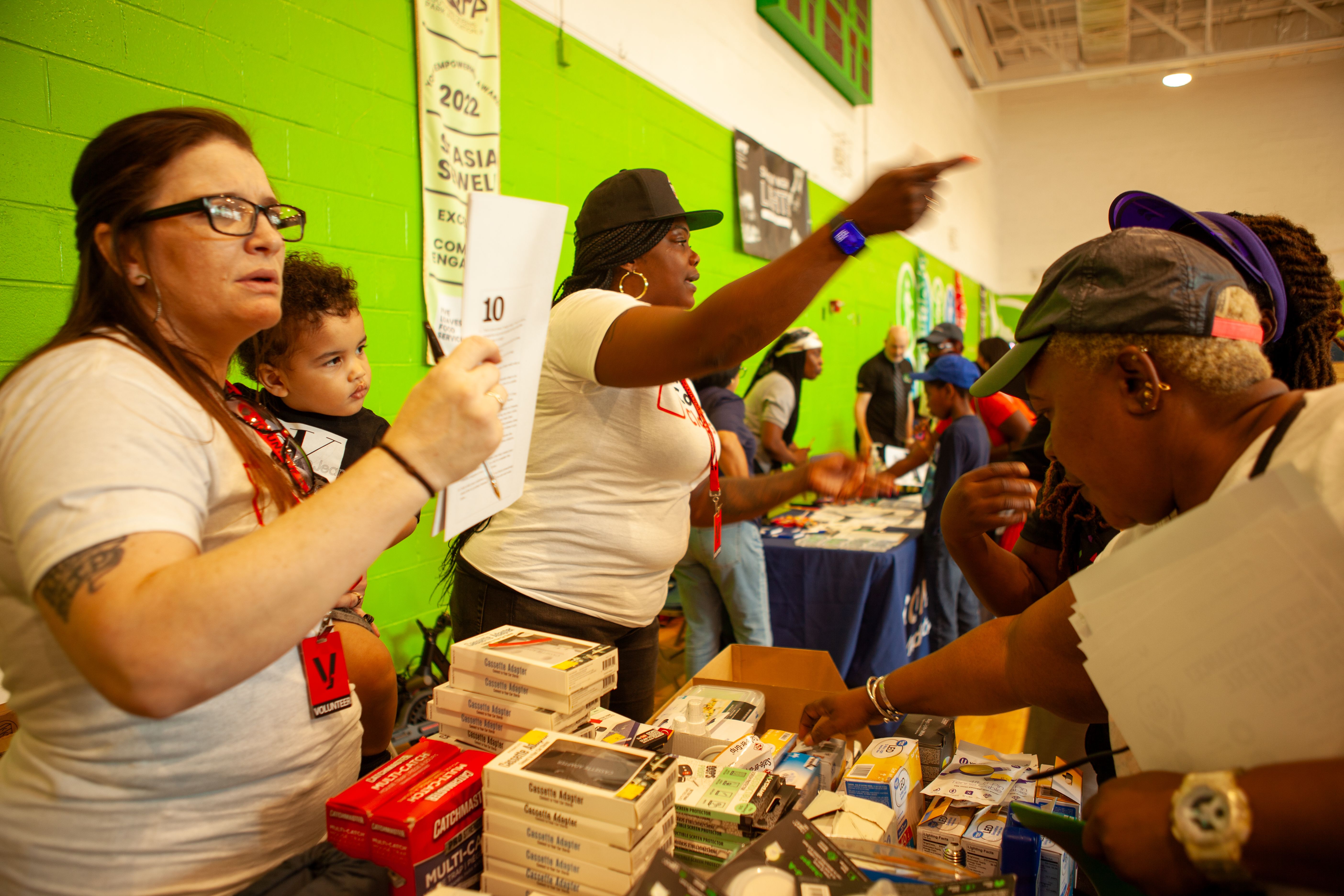 A moment from the Queens Community Closets Launch & Resource Fair
